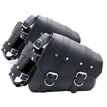 ONGMEIL Универсальная сумка для мотоцикла Мотоциклетная седельная сумка Кожа PU Harley Sportster 883 1200 40 40 Уличный мотоцикл Aftermarket (и то и другое)