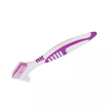 Ongwan 2шт щетка для чистки зубных протезов уход за полостью рта двухсторонняя зубная щетка удаляет зубной налет