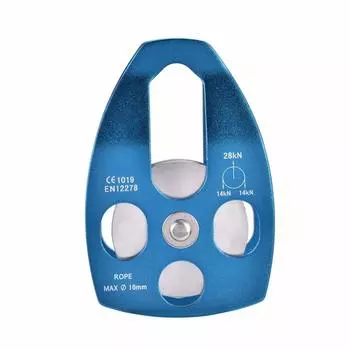 Ongwan Climbing Pulley Climbing Pulley 28KN Climbing Pulley for 16mm Rope Lightweight General Purpose Single Pulley for Altitude