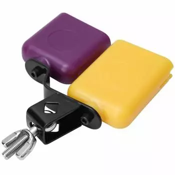 Ongwan Cowbell, Double Bell, Treble and Bass Percussion Instrument for Drum Sets, CB30