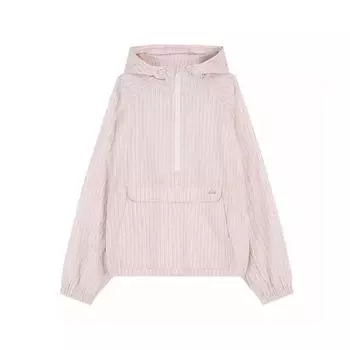 Oni Half Zipper Fly K-style Casual Stripes Shirt Pink In Stock All yards
