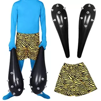 Они красные синие бобы папье-маше они красные синие сетсубун местный клуб лиц [Formemory] штаны, клубы*2, комплект из 3 предметов, Намахагэ, они, они, маскировка, трансформация,