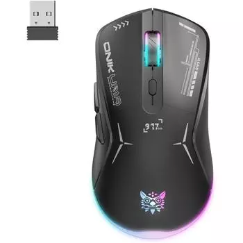 ONIKUMA Игровая мышь CW917 2.4G, проводная и беспроводная игровая мышь 12.6*6.7*4cm чёрный