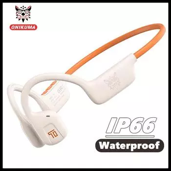 ONIKUMA IP66 Водонепроницаемые беспроводные наушники для плавания Воздушная проводимость Наушники безболезненного ношения Hi-Fi супер сабвуфер с микрофоном HD гарнитура