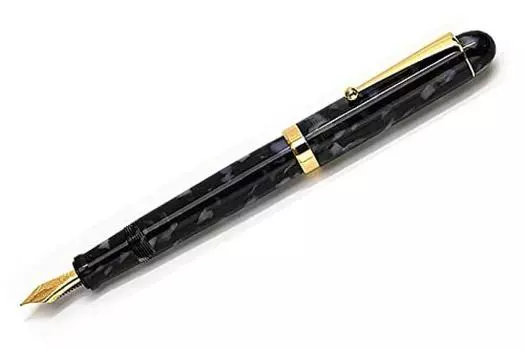 Onishi Seisakusho Ацетатная перьевая ручка Kuroyume F KY112 (хорошо) чёрный