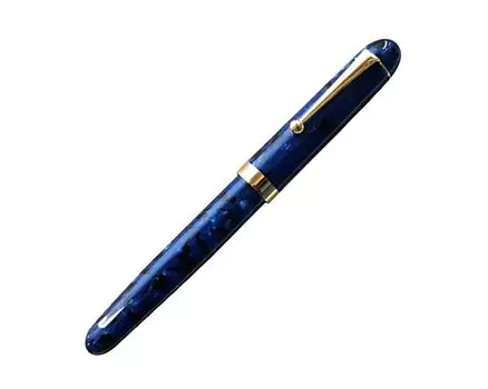 Onishi Seisakusho Fountain Thick Medium Medium GJ113 Pen, Acetate, Ultramarine, Barrel, GT, Dual-Use, Size, Nib, синий