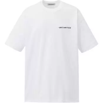 ONITSUKA TIGER Футболка с рисунком, удобная, приятная на ощупь, с круглым вырезом, коротким рукавом, унисекс, белая 2183B047-100