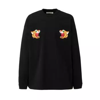 ONITSUKA TIGER Графический принтованный свитшот с длинными рукавами, унисекс, черный 2183B083-001 M