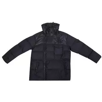 Onitsuka Tiger Классический пуховик средней длины Мужская верхняя одежда Черный 2181A397-002