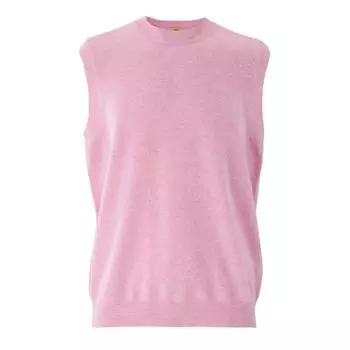 ONITSUKA TIGER Вязаный жилет однотонный без рукавов круглый вырез вязаный пуловер унисекс жилет розовый 2183B366-700 M