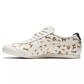 Onitsuka Tiger Mexico 66 синтетическая кожа полный тигровый принт комфорт низкие кроссовки унисекс молочно-белый 1183B785-100 36