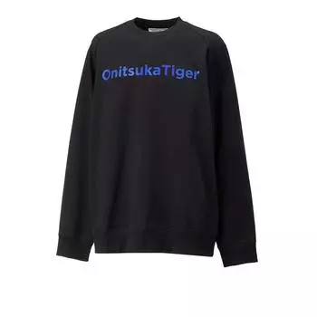 ONITSUKA TIGER Круглый вырез пуловер мягкий теплый свитшот унисекс свитшот черный 2183B307-001 L