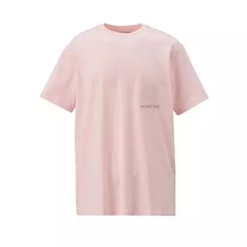 Onitsuka Tiger Letter Round Neck Short Sleeve T-Shirt Unisex T-Shirts Pink 2183B158-700