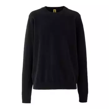 Onitsuka Tiger LS трикотажный топ однотонный модный круглый вырез пуловер свитер с длинным рукавом унисекс топы черный 2183B363-001 L