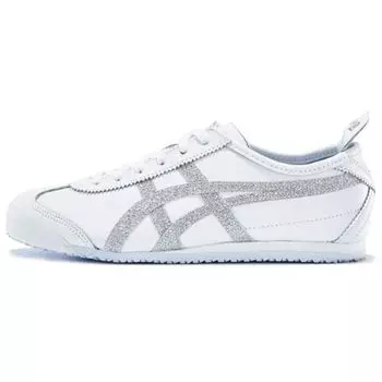Onitsuka Tiger Mexico 66 Белые Серебряные Женские Кроссовки 1182A129-100