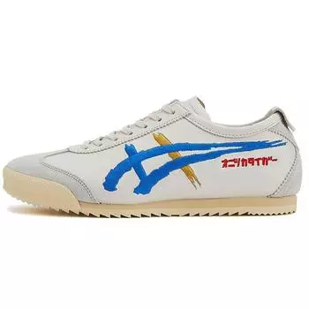 Onitsuka Tiger Mexico 66 Deluxe Katakana - белые, синие женские кроссовки Directoire 1182A188-100 37.5