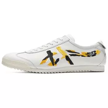 ONITSUKA TIGER Mexico 66 Deluxe Nishikigoi - белые яркие желтые мужские кроссовки 1181A578-101 43.5