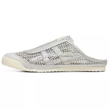 Onitsuka Tiger Mexico 66 Sabot Удобные и дышащие повседневные туфли с низким берцем Кроссовки унисекс Серебристые 1183A707-020