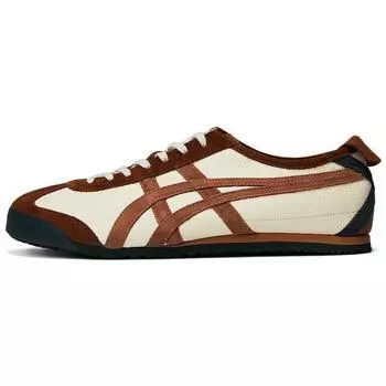 Onitsuka Tiger Mexico 66 Vin Удобные и легкие нескользящие повседневные туфли с низким верхом, кроссовки унисекс коричневого цвета 1183C076-102 41.5