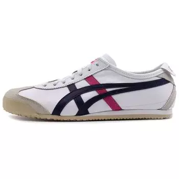 Onitsuka Tiger Mexico 66 White Navy Pink 2019 Кроссовки унисекс Темно-синие персиковые THL7C2-0154