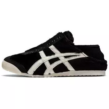 Кроссовки унисекс Onitsuka Tiger Mexico 66 Paraty черные меховые кремовые 1183B601-001 36
