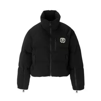 ONITSUKA TIGER Модная универсальная удобная куртка-пуховик на молнии для женщин, верхняя одежда, черный цвет 2182B263-001 M