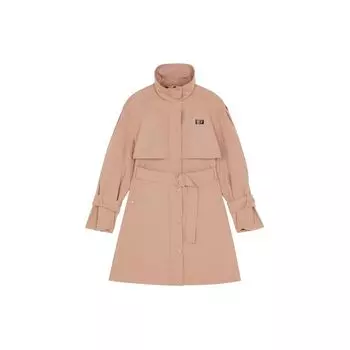 ONITSUKA TIGER Однотонная повседневная ветровка с поясом и лацканами, женская верхняя одежда, розовая 2182A685-700 L