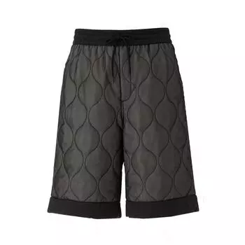 Onitsuka Tiger Padded Shorts Fashion Lace-Up Versatile Casual Five-Point Shorts Unisex shorts Black 2183B252-001 L