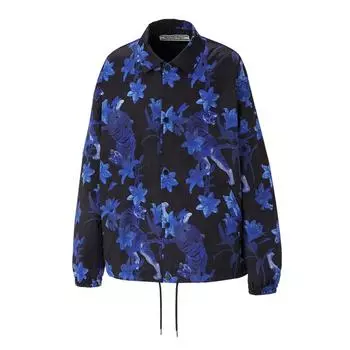 Onitsuka Tiger Повседневная теплая куртка с длинным рукавом с принтом Унисекс Куртка черная синяя 2183B315-001 M