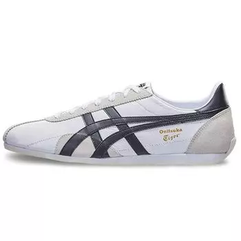 Onitsuka Tiger Runspark Retro Удобные легкие повседневные кроссовки с низким верхом Унисекс кроссовки Белый Черный D201L-100 36