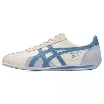 Onitsuka Tiger Runspark синтетическая кожа удобные амортизирующие износостойкие повседневные туфли с низким верхом унисекс повседневные туфли бежево-синие 1183B480-250 37