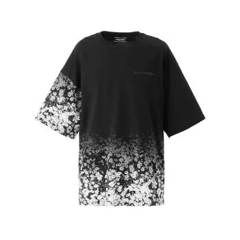 ONITSUKA TIGER Футболка с графическим принтом Ss, с круглым вырезом и коротким рукавом, унисекс, черный цвет 2183B022-001 L