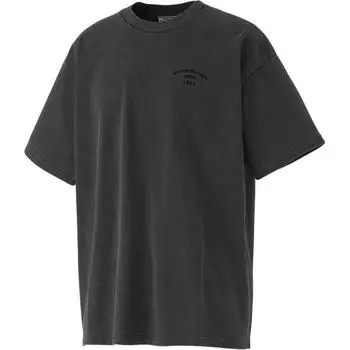 ONITSUKA TIGER Стираная футболка большого размера унисекс, топы, черный цвет 2183B388-001 XL