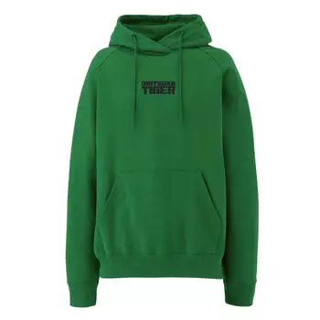 Onitsuka Tiger Sweat Hoodie With Letter Logo Comfortable Versatile Long Sleeve Unisex hoodies Green 2183B279-300 XS