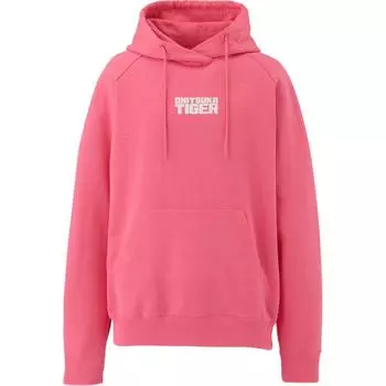 Onitsuka Tiger Sweat Hoodie With Letter Print Comfortable Pullover Long Sleeve Sweatshirt Unisex hoodies Pink 2183B279-700 XS