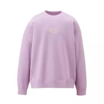 Onitsuka Tiger Sweat Top Round Neck Pullover Letter Long Sleeve Sweatshirt Unisex tops Light-Purple 2183B165-400