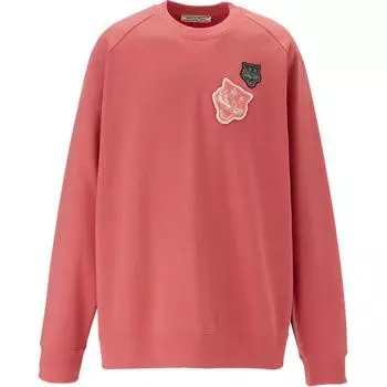 Onitsuka Tiger Sweat Top Round Neck Raglan Printed Long Sleeve Sweatshirt Unisex tops Pink 2183B248-700 L