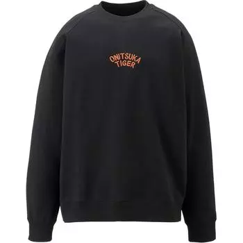 ONITSUKA TIGER Свитшот Простой Мягкий Элегантный Длинный Рукав Толстовка Унисекс Топы Черный 2183B165-001 XL
