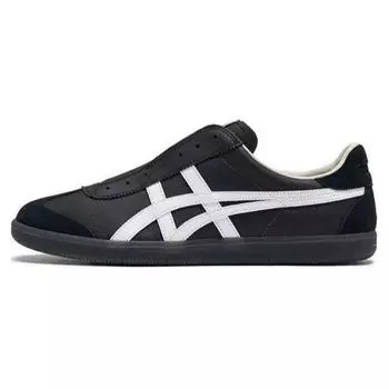 Onitsuka Tiger Tokuten Slip-On Удобные повседневные нескользящие прочные низкие кроссовки для скейтбординга унисекс черные белые 1183C290-001 39.5
