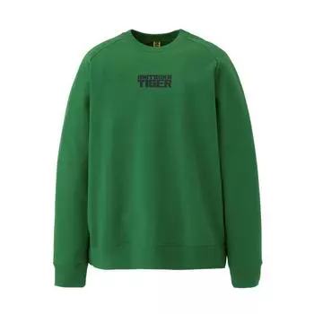 ONITSUKA TIGER Толстовка с круглым вырезом унисекс толстовки зеленый 2183B404-300 L