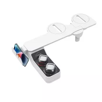 ONKYOU Простой душ с унитазом, холодная и горячая вода, чистота, мытье, давление воды, отсутствие электричества, биде с двойным металлическим покрытием, простая установка белый