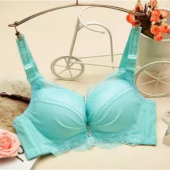 Онлайн взрывная версия маленькой груди утолщенный бюстгальтер супер толстый 6 см сексуальный собирающийся милый кружевной плоский бюстгальтер 90 красный