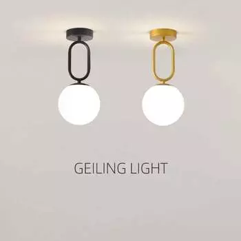 Онлайн знаменитость проход солнце настольная лампа минималистский современный вход крыльцо лампа креативный коридор потолок 12W&White light чёрный