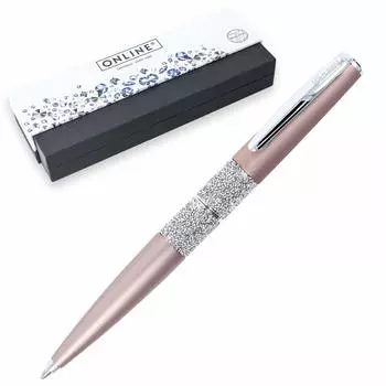 ONLINE Online Ballpoint Pen Crystal Celebrity Rose Gold 37061 Genuine Imported Product Oil-based розового золота