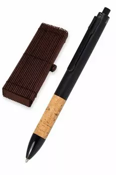 ONLINE Online Multifunctional Pen Multipen Nature Cork 31313 Ballpoint Pen 3 Regular Imported Product Colors/Pencil 0.7mm