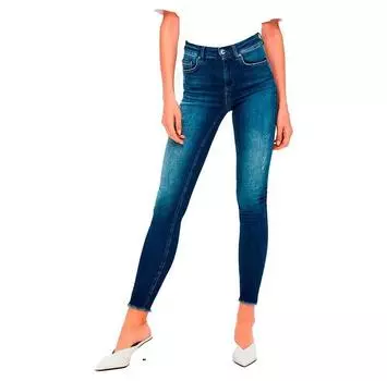Only Blush Life Mid Skinny Ankle Raw Rea811 джинсы L/32