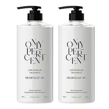 Only Percent Houttuynia cordata 49 slightly acidic repair hair treatment, 2 units, 1L