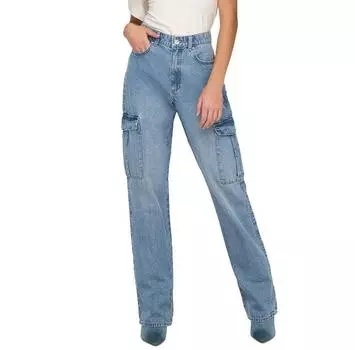 Only Riley Straight Cargo Pim875 high waist джинсы 28/30