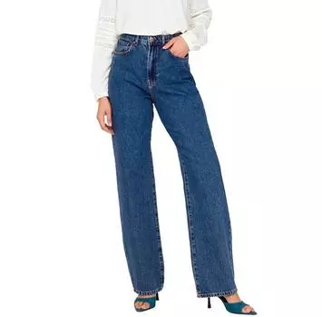 Only Silje Ex Str Wide Dot729 high waist джинсы 25/30