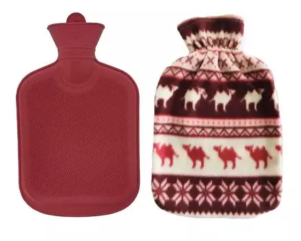 ONOE резиновая грелка с крышкой товары для предотвращения стихийных бедствий домашнее использование уретановая эко-сумка для воды 1,6 л MY-7301 [кемпинг 1,6 л]